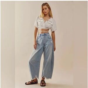 Citizens of Humanity Women's Blue Horseshoe Barrel Jeans